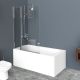 Шторка на ванну Belbagno UNO-V-11-90/150-C-Cr
