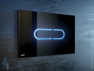 Кнопка управления AlcaPlast чёрная-стекло NIGHT LIGHT-1 Кнопка управления AlcaPlast чёрная-стекло NIGHT LIGHT-1