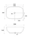 Накладная раковина Wonzon & Woghand Tahoe WW-RN41286-MB 50 см чёрный матовый