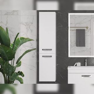 Пенал (35см) Velvex Estea pp.EST.35, белый матовый Пенал (35см) Velvex Estea pp.EST.35, белый матовый