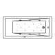 Гидромассажная ванна WHITECROSS Wave Slim 0111.150070.100.RELAX.WH 150x70 см Relax белый