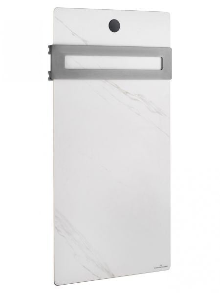 Полотенцесушитель электрический Wonzon & Woghand Stuttgart WW-A501-GM 42x80 см с каменной плитой белый мрамор/тёмный графит