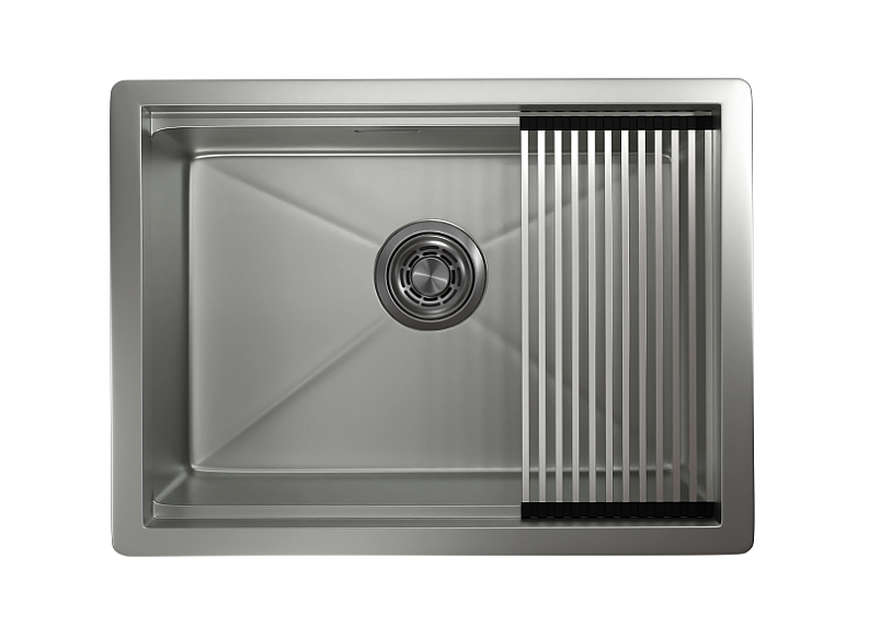 Мойка кухонная Granula 6045U, СТАЛЬ МАТОВАЯ