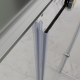Душевая кабина RGW AN-207 411320789-95 90x80 см профиль белый стекло прозрачное с матовой полосой