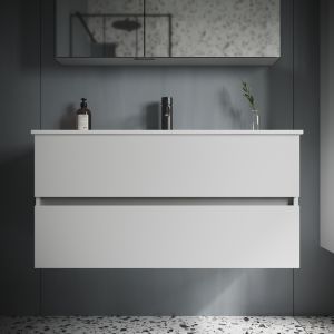 Подвесная тумба под раковину Sancos Urban UR100W 100см белый глянец