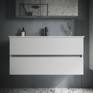 Подвесная тумба под раковину Sancos Urban UR100W 100см белый глянец