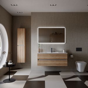 Подвесная тумба под раковину Sancos Urban UR120-1EG 120см дуб галифакс натуральный