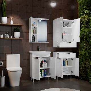 Напольная тумба под раковину Санта Родос 206022 60 см белый