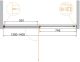 Душевая дверь Cezares Urban 140см чёрный URBAN-B-12-140-C-NERO