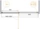 Душевая дверь Cezares Urban 150см хром URBAN-B-12-150-C-CR