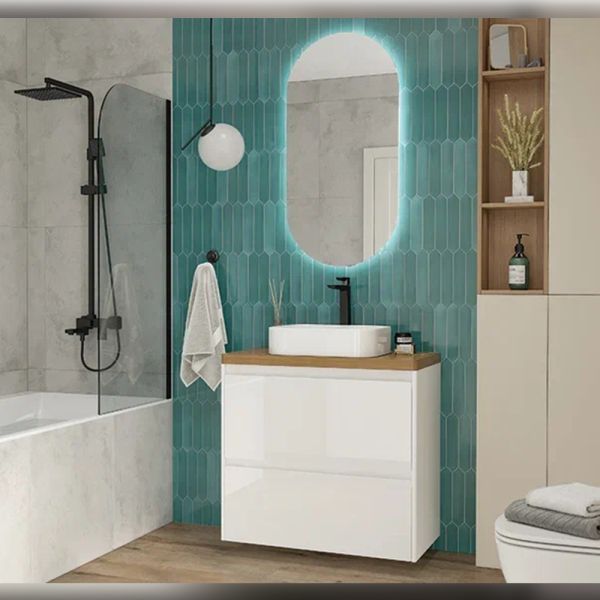 Столешница Velvex Klaufs 80 без отверстий, Invisible Line Столешница Velvex Klaufs 80 без отверстий, Invisible Line