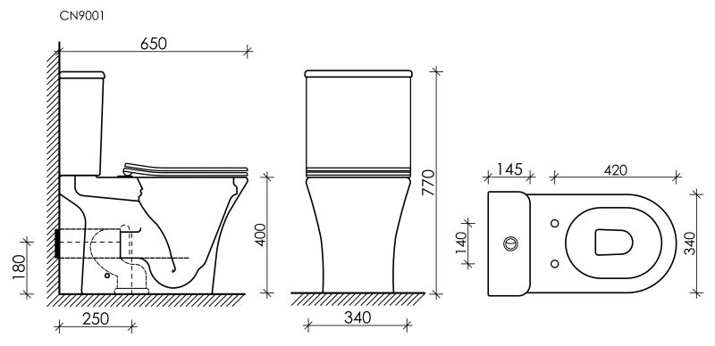 Напольный унитаз Ceramica Nova Fortuna CN9001 безободковый белый Напольный унитаз Ceramica Nova Fortuna CN9001 безободковый белый