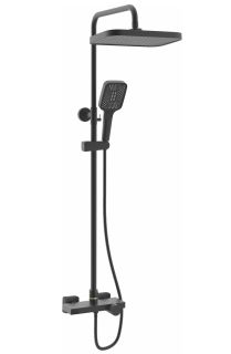 Душевая стойка Rose R1896H-6 с термостатом чёрный матовый Душевая стойка Rose R1896H-6 с термостатом чёрный матовый
