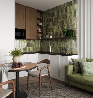 Керамическая плитка Smile Tile Jazz Olive УТ-00000229 99432652 7.5x22.5