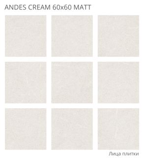 Керамогранит Staro Rizzi Andes  Cream Matt УТ-00000658 58214596 60x60