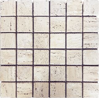 Мраморная мозаика Wild Stone Classic УТ-00000682 18100767 48x48 Travertine Light JMST2503 30.5х30.5