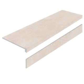 Керамогранит Staro Ступень L УТ-00000685 60759286 LIMESTONE CREMA 32X120 AS с подступенником