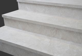 Керамогранит Staro Ступень L УТ-00000685 60759286  MYSTICAL CHARM BIANCO 32X120 MATT с подступенником