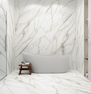 Керамогранит Staro StaroSlabs СЛЭБ УТ-00000719 59682788 Calacatta Supreme Honed 80х320 Slab Matt сатинированный