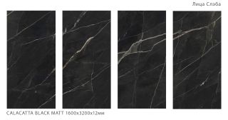 Керамогранит Staro StaroSlabs СЛЭБ УТ-00000821 59921650 Calacatta Black Matt 160х320 Slab Matt матовый