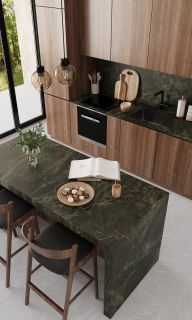 Керамогранит Staro StaroSlabs СЛЭБ УТ-00000849 79810298 Royal Green Texture 160х320 Slab Matt текстурированный
