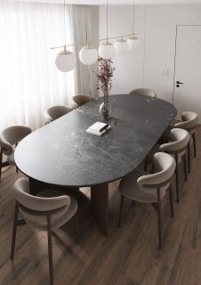 Керамогранит Staro StaroSlabs СЛЭБ УТ-00000850 78383493 Fancy Antracite Texture 160х320 Slab Matt текстурированный
