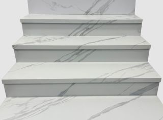 Керамогранит Staro Ступень L УТ-00000881 68853779  STATUARIO CALIPSO 32x120 MATT с подступенником