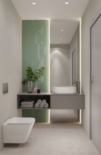 Керамическая плитка Smile Tile Rivera Mist Green УТ-00001051 47982258 7.5х30