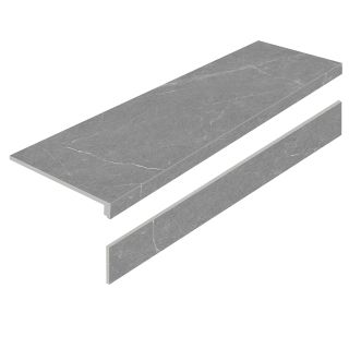 Керамогранит Staro Ступень L УТ-00001193 32696439 DAKOTA IRON 32X120 AS с подступенником