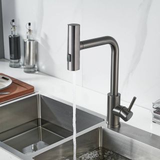 Смеситель для кухни Shevanik S263T с мультифункциональным изливом оружейная сталь Смеситель для кухни Shevanik S263T с мультифункциональным изливом оружейная сталь