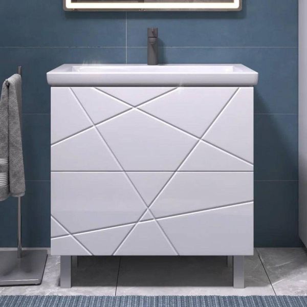 Тумба под раковину напольная Vigo Geometry 025 80 см белый