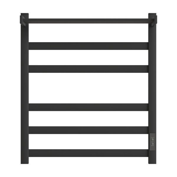 Полотенцесушитель электрический Point Меркурий PN83856PB П5 500x600 с полкой черный