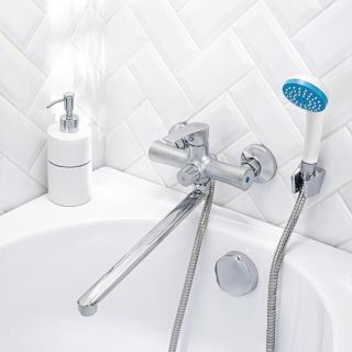 Смеситель для ванны с душем РМС SL126-006E хром Смеситель для ванны с душем РМС SL126-006E хром