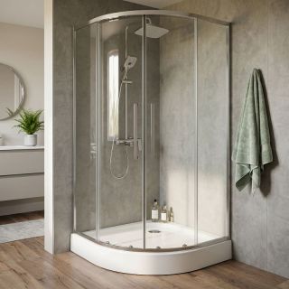 Душевой уголок Azario Shanghai AZ-S43-90-CH-CL 90x90 см профиль хром стекло прозрачное