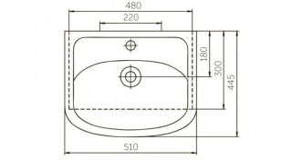 Мебельная раковина Rosa Уют 50см белый SD-00000371  (отдельно не отгружается ) Мебельная раковина Rosa Уют 50см белый SD-00000371  (отдельно не отгружается )