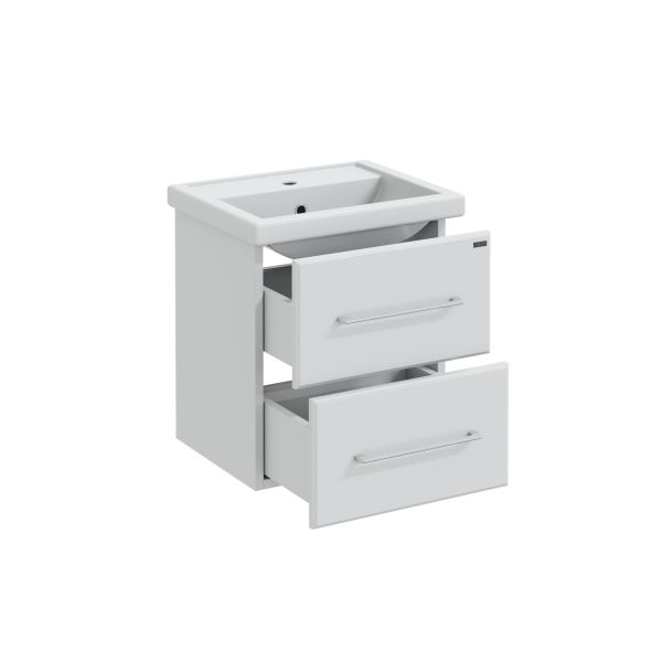 Подвесная тумба под раковину Санта Омега 207035 50 см белый