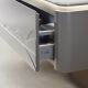 Комплект мебели для ванной Black&White Gravity V-2400 Hettich drawers Corian no-hole mirror LED Anti-fog