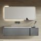 Комплект мебели для ванной Black&White Gravity V-2427 Hettich drawers Steel Ar stone no-holе mirror LED Anti-fog
