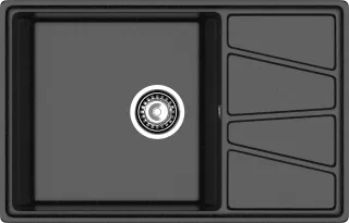 Мойка кухонная GranFest VERTEX V-780L черный