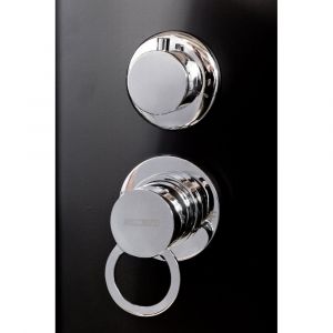 Душевая кабина Deto BМ4510 с гидромассажем BLACK 100х100х220 см