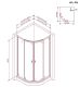 Душевой уголок Am.Pm X-Joy W88E-205-090BT 90x90