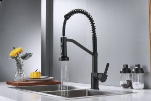 Смеситель для кухни Shevanik S963H чёрный