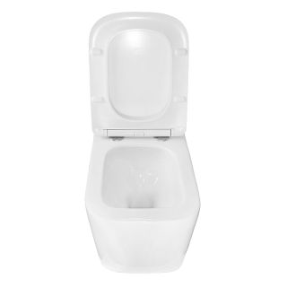 Унитаз подвесной Azario Delphi AZ-91343 безободковый торнадо белый