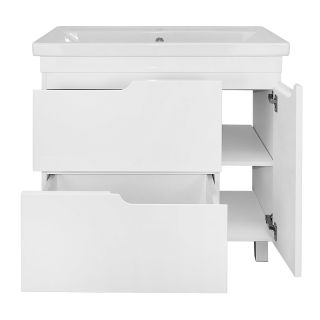 Тумба с раковиной Azario Kantri CS00097254 80 см белый глянец