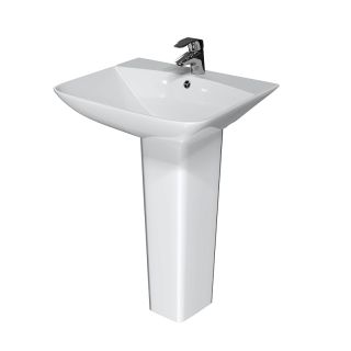 Раковина на пьедестале Azario Seta AZ-5002 56x83 см белый