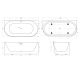 Акриловая ванна BelBagno 170x80 BB412-1700-800-MATT без гидромассажа