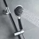 Душевая стойка Shevanik S9836H чёрный/хром
