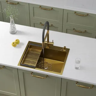 Кухонная мойка Roxenbath Simple 60 560220-60G золото