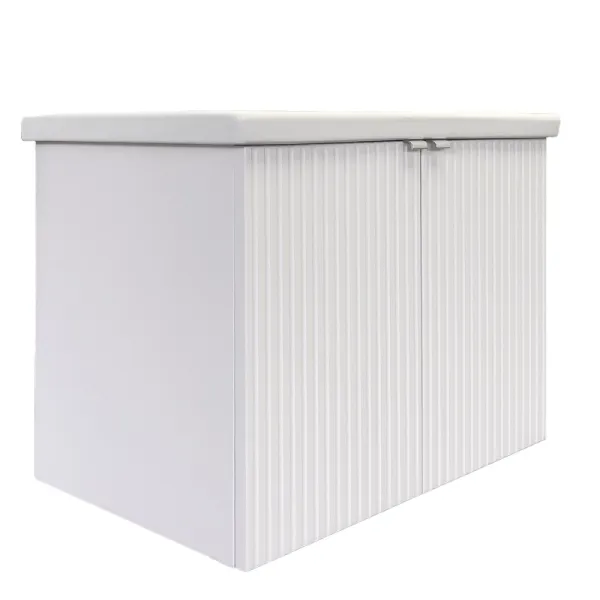 Тумба с раковиной Comforty Лима 00-00001284 70 см белый матовый