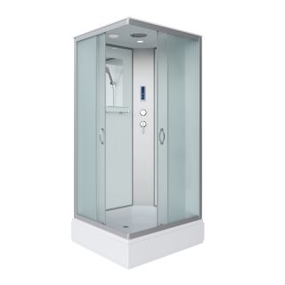Душевая кабина Niagara Classic 330844QP 100x80 см профиль хром стекло матовое